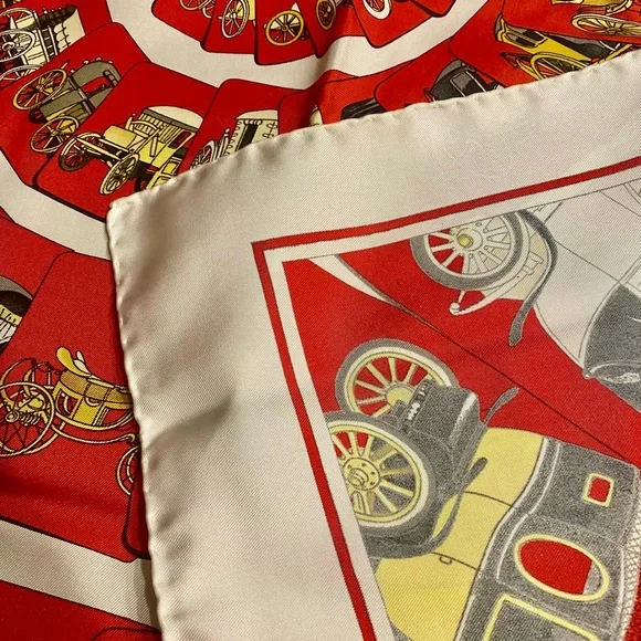 Hermès Carrosserie silk scarf 90